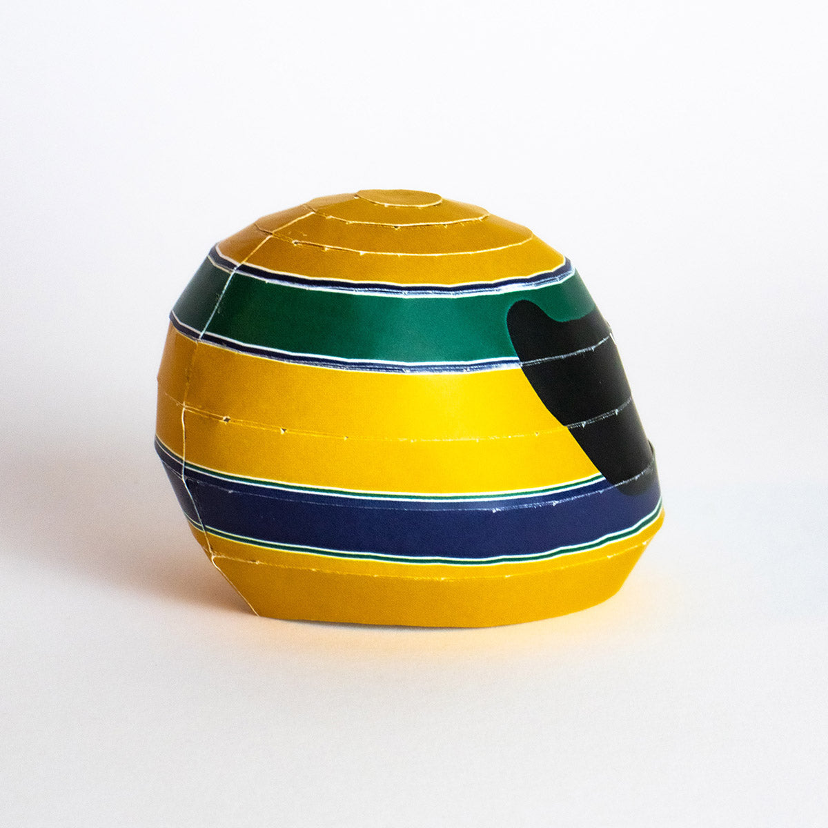 Senna Helmet 1:4 Papercraft Kit | DIY Ayrton Senna Inspired Sculpture