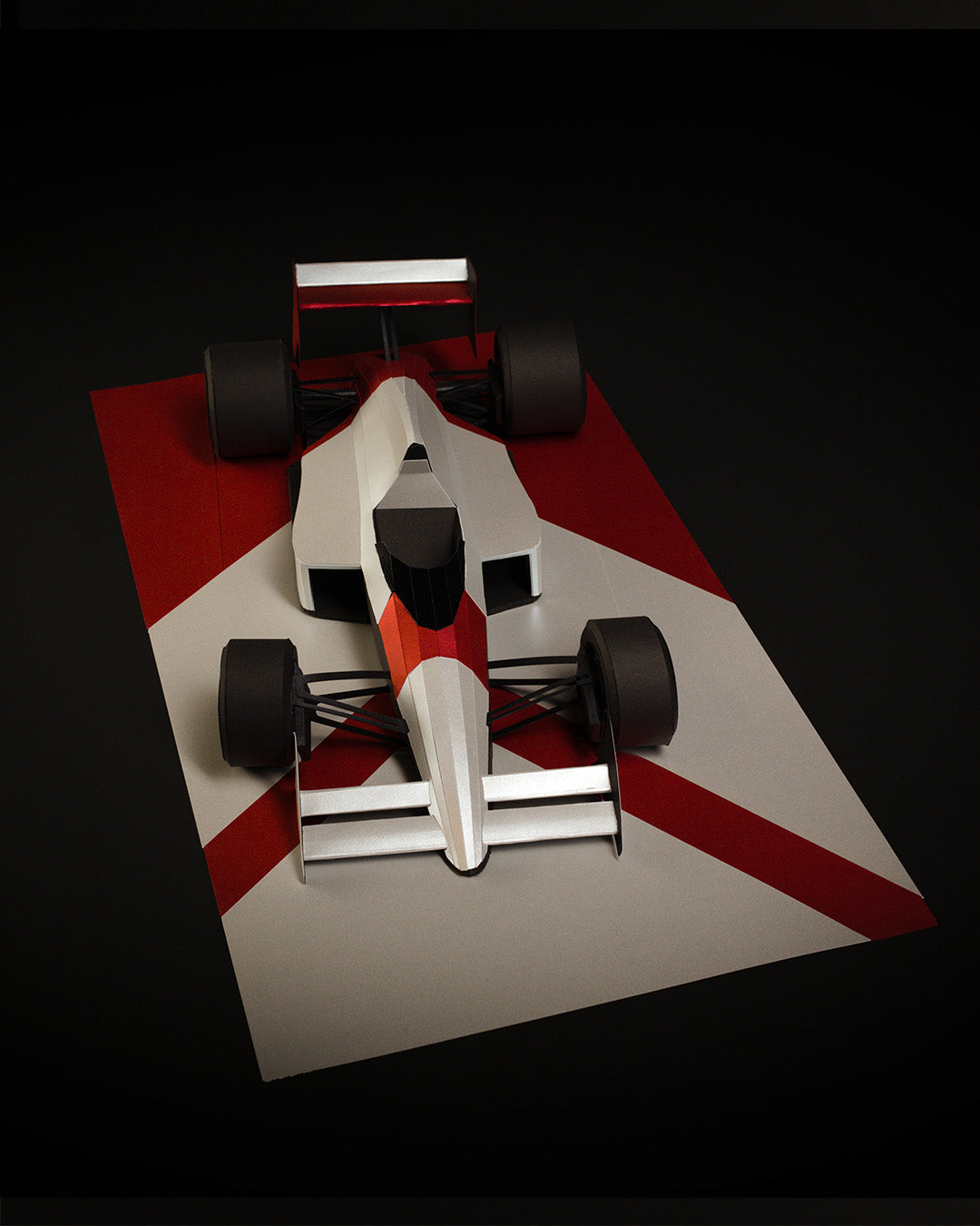 Printable Template of Formula 1 Legend - Papercraft Car Sculpture