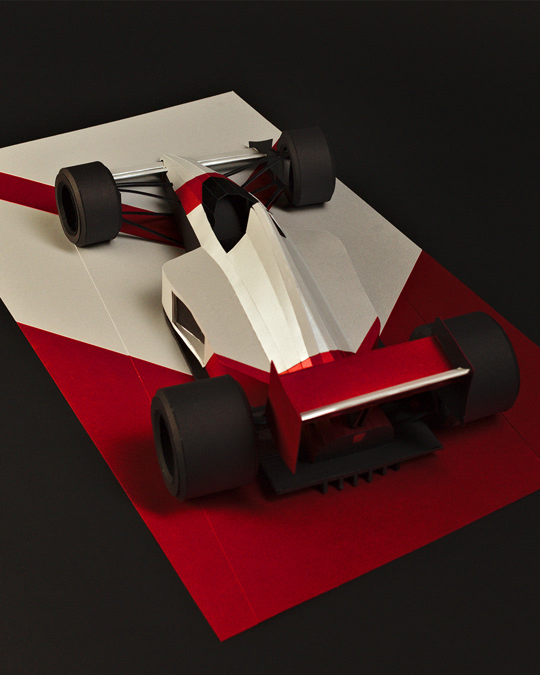 Printable Template of Formula 1 Legend - Papercraft Car Sculpture